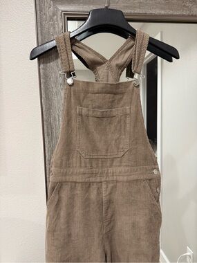 ASOS Corduroy Overall Jumpsuit in Brown